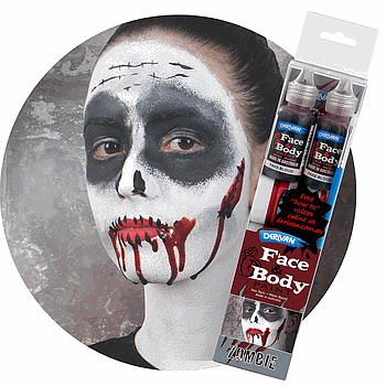 Face & Body paint Zombie Set