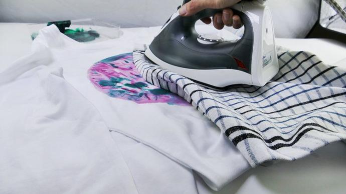 Ironing onto fabric 