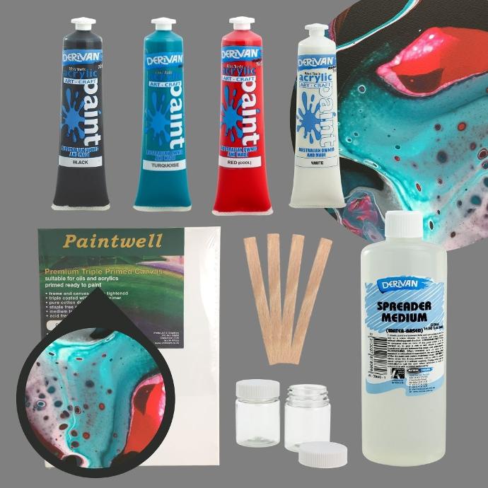 REGULAR DEEP SEA SET paint pouring kit 