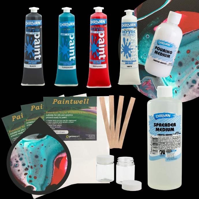 REGULAR TWILIGHT SET paint pouring kit  paint pouring kit 