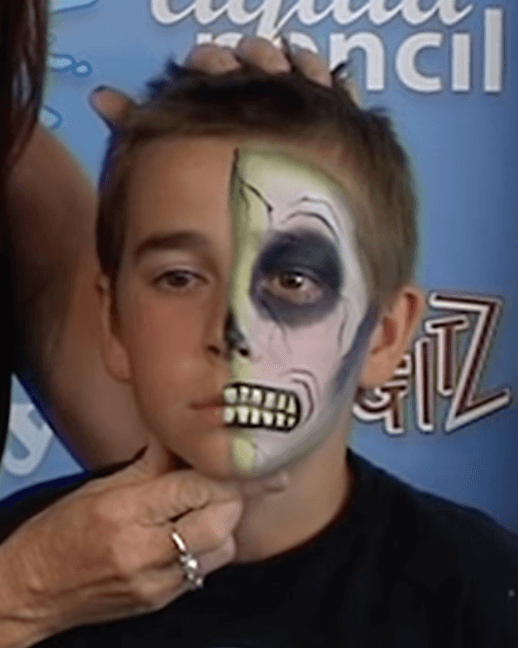 Face paint skull design bonus video included