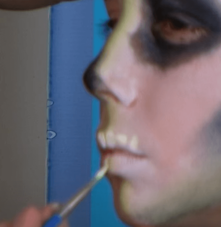 Face paint skull design bonus video included