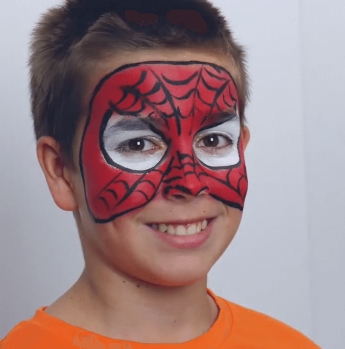 SPIDER-MAN FACE PAINT DESIGN