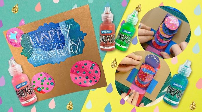 Glitter Pop Up Birthday Card