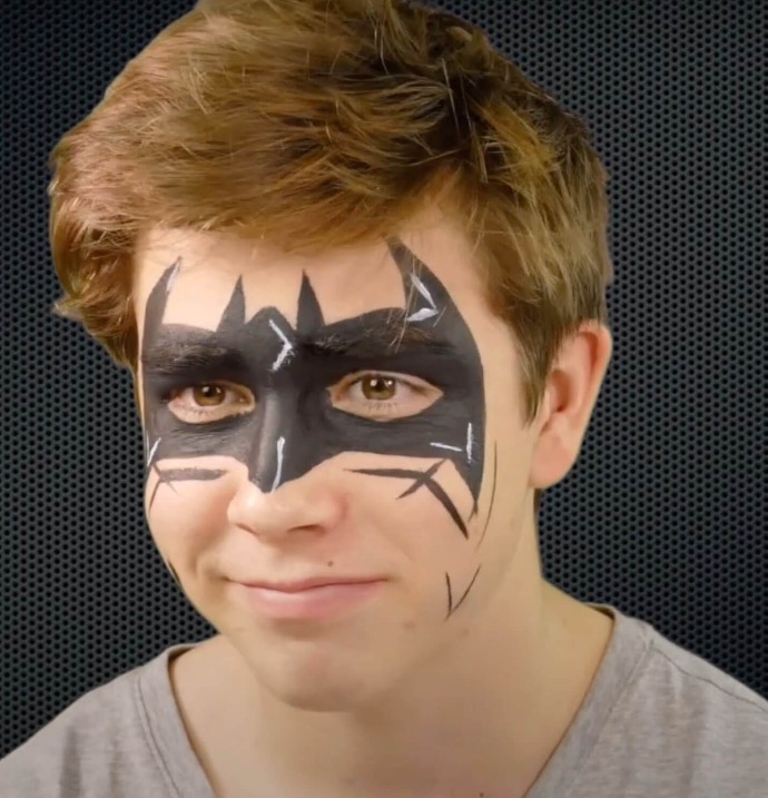 Face Painting For Boys Batman