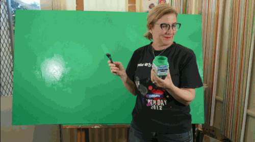 Paint Canvas with Drivan Green Screen Paint