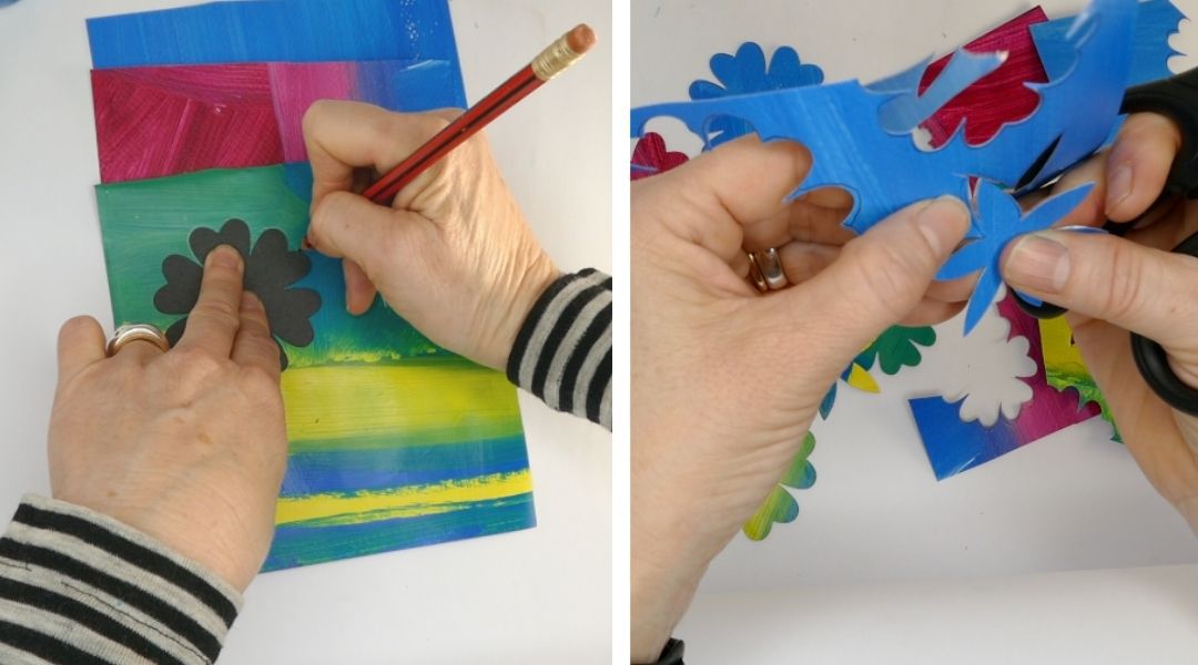 Glitter Glue Crafts ideas DIY Flower Broach