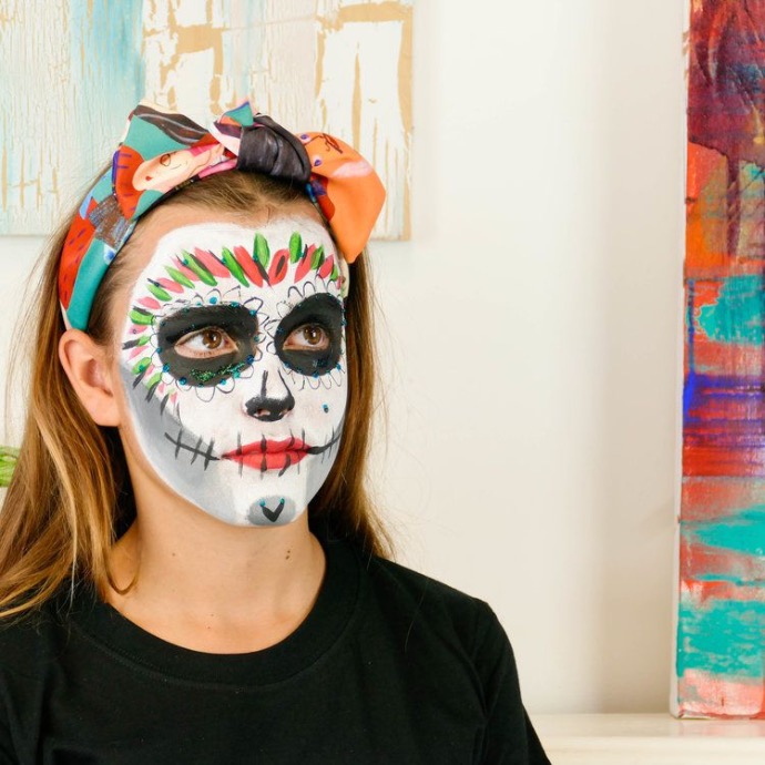 day of the dead face paint designs for kids