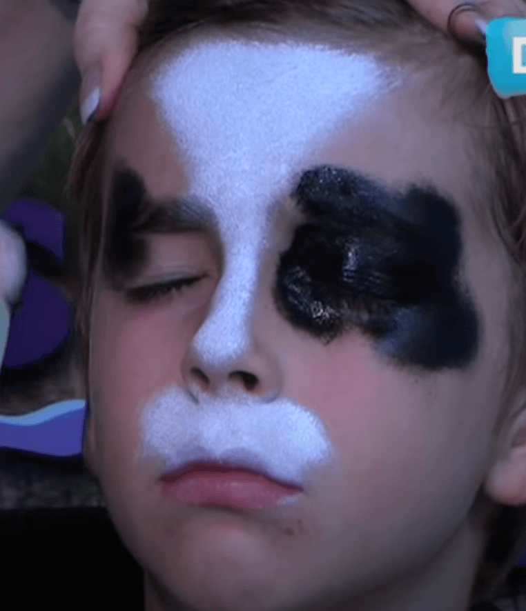 Face paint dog design bonus video included