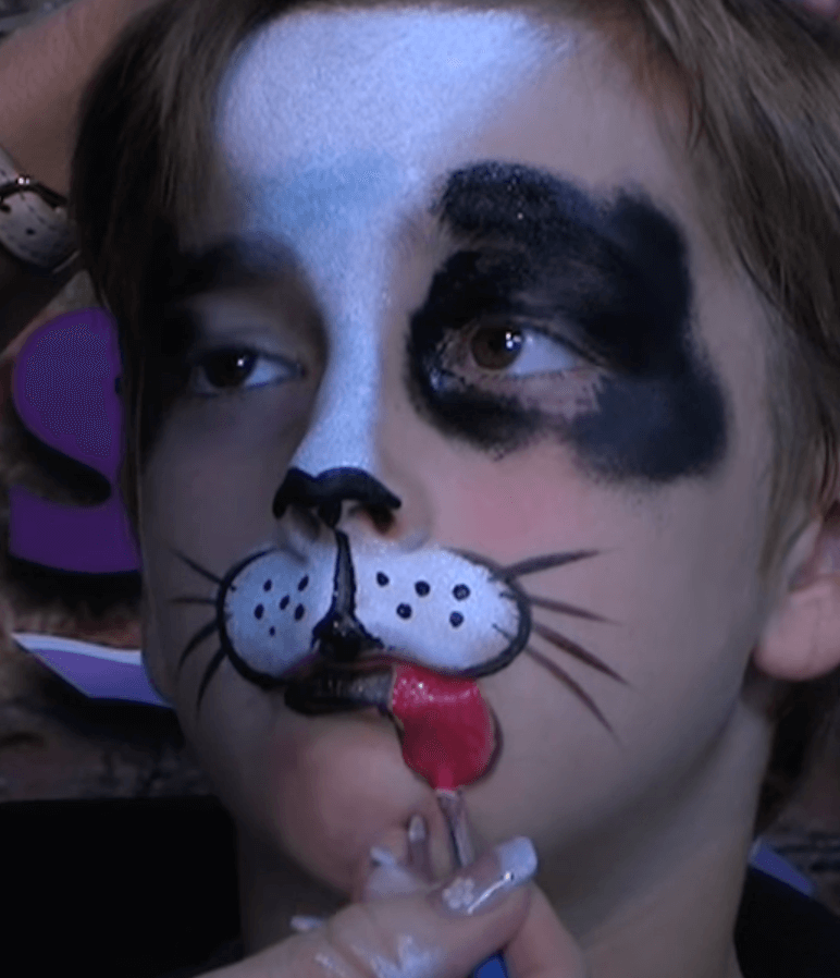 Face paint dog design bonus video included