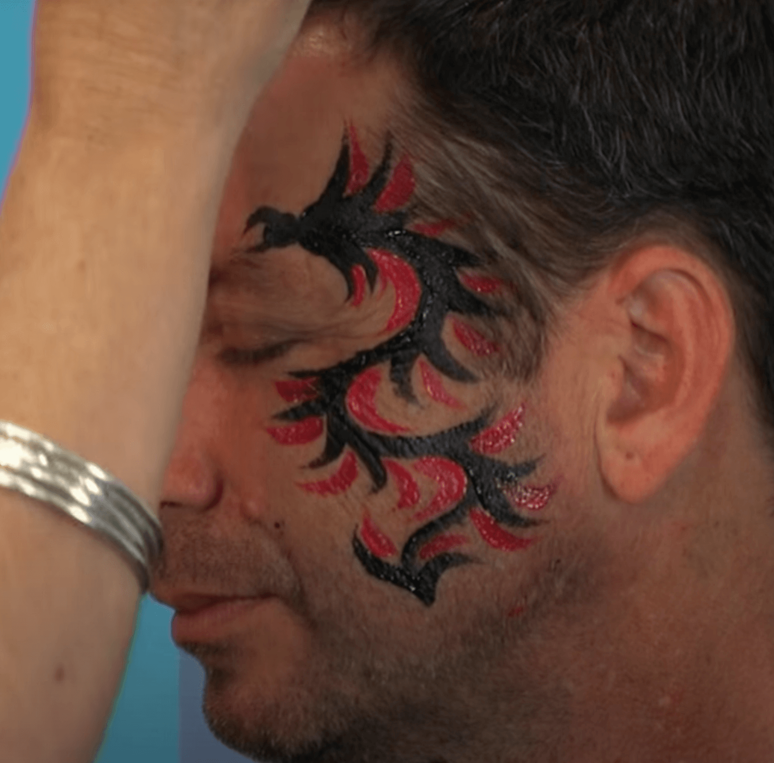 Face paint dragon design with bonus video