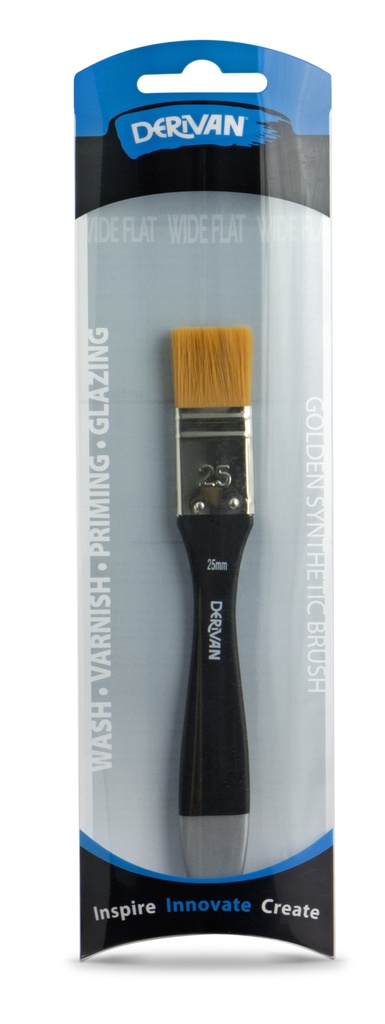  DERIVAN FLAT THIN SYNTHETIC BRUSH 25MM