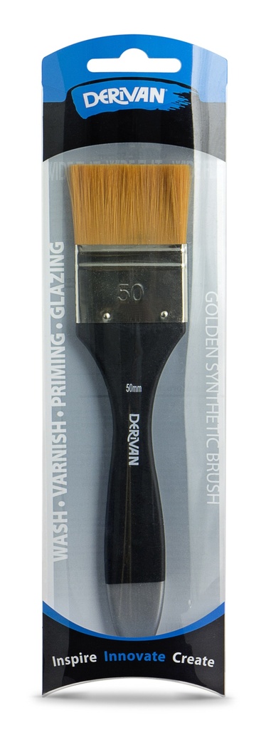  DERIVAN FLAT THIN SYNTHETIC BRUSH 50MM
