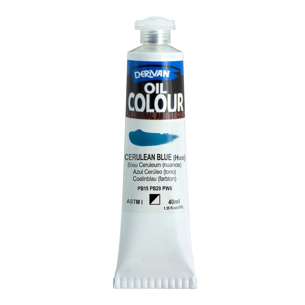 DERIVAN OIL COLOUR 40ML CERULEAN BLUE(HUE)