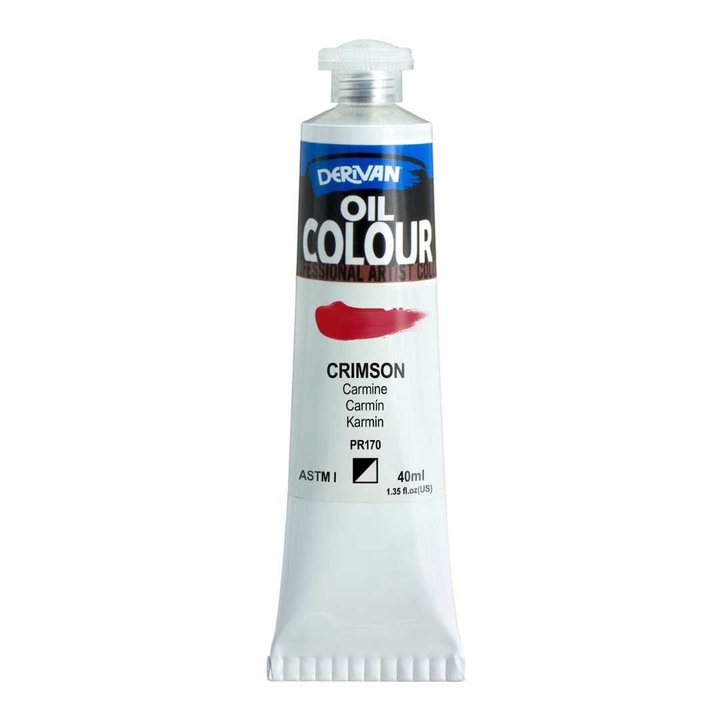  DERIVAN OIL COLOUR 40ML CRIMSON