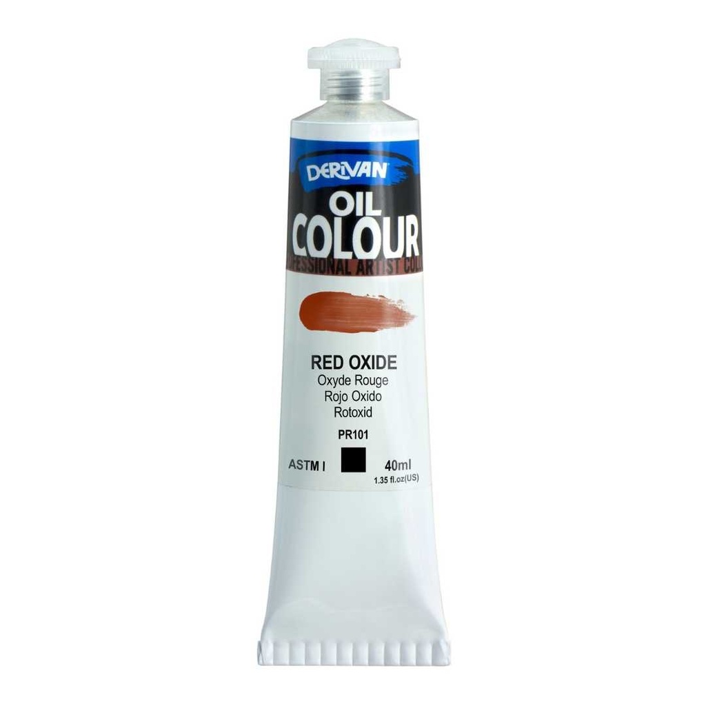  DERIVAN OIL COLOUR 40ML RED OXIDE