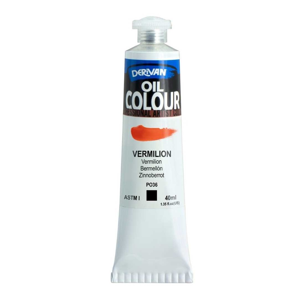  DERIVAN OIL COLOUR 40ML VERMILION