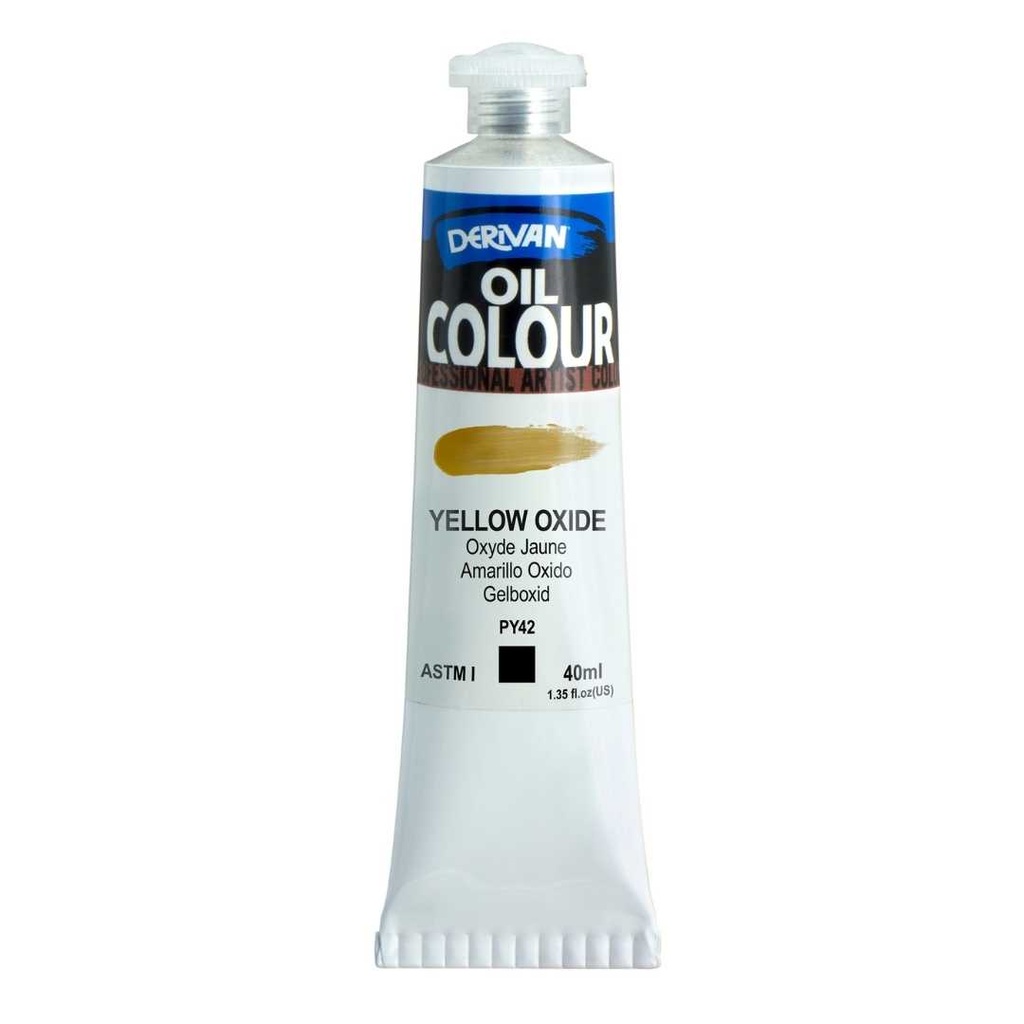  DERIVAN OIL COLOUR 40ML YELLOW OXIDE