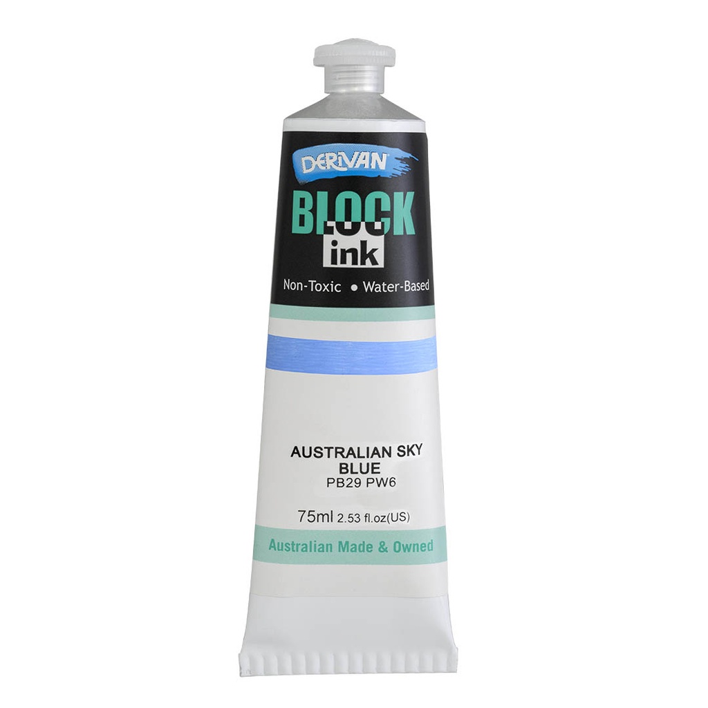   BLOCK INK 75ML AUSTRALIAN SKY BLUE