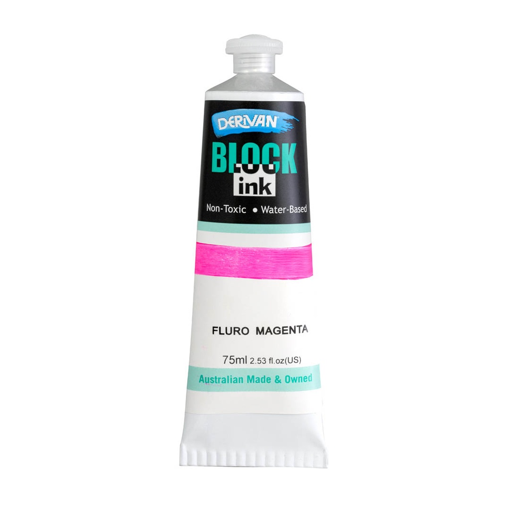   BLOCK INK 75ML FLURO MAGENTA