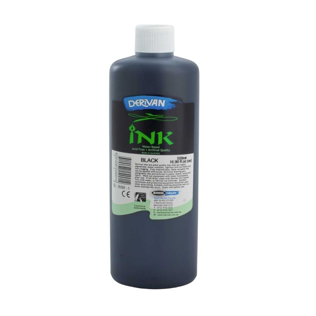  DERIVAN INK 500ML BLACK