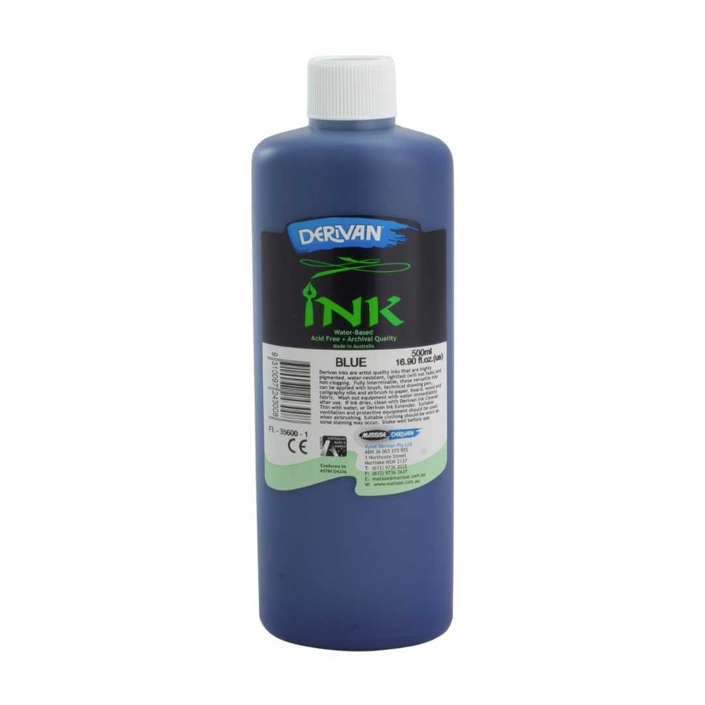  DERIVAN INK 500ML BLUE