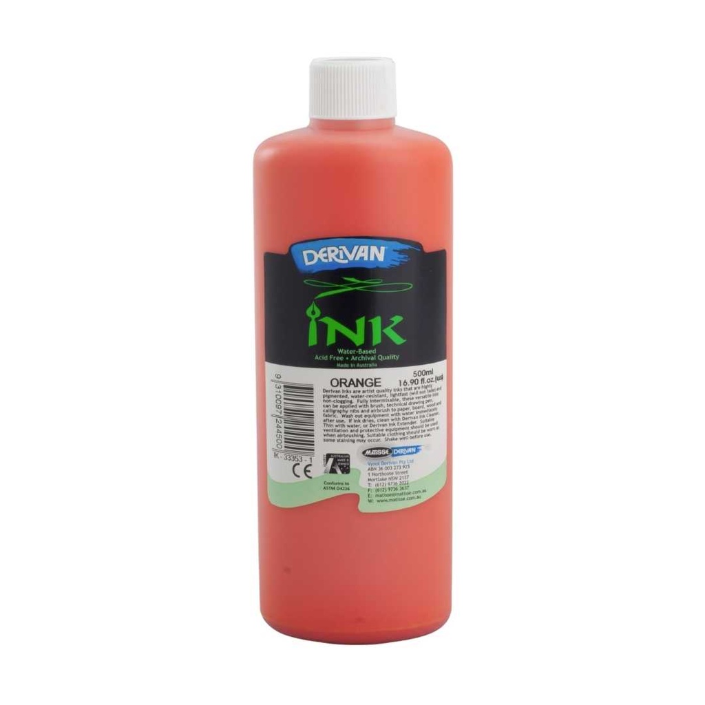  DERIVAN INK 500ML ORANGE