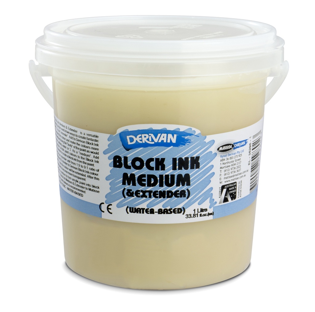  DERIVAN 1LT BLOCK INK MEDIUM & EXTENDER
