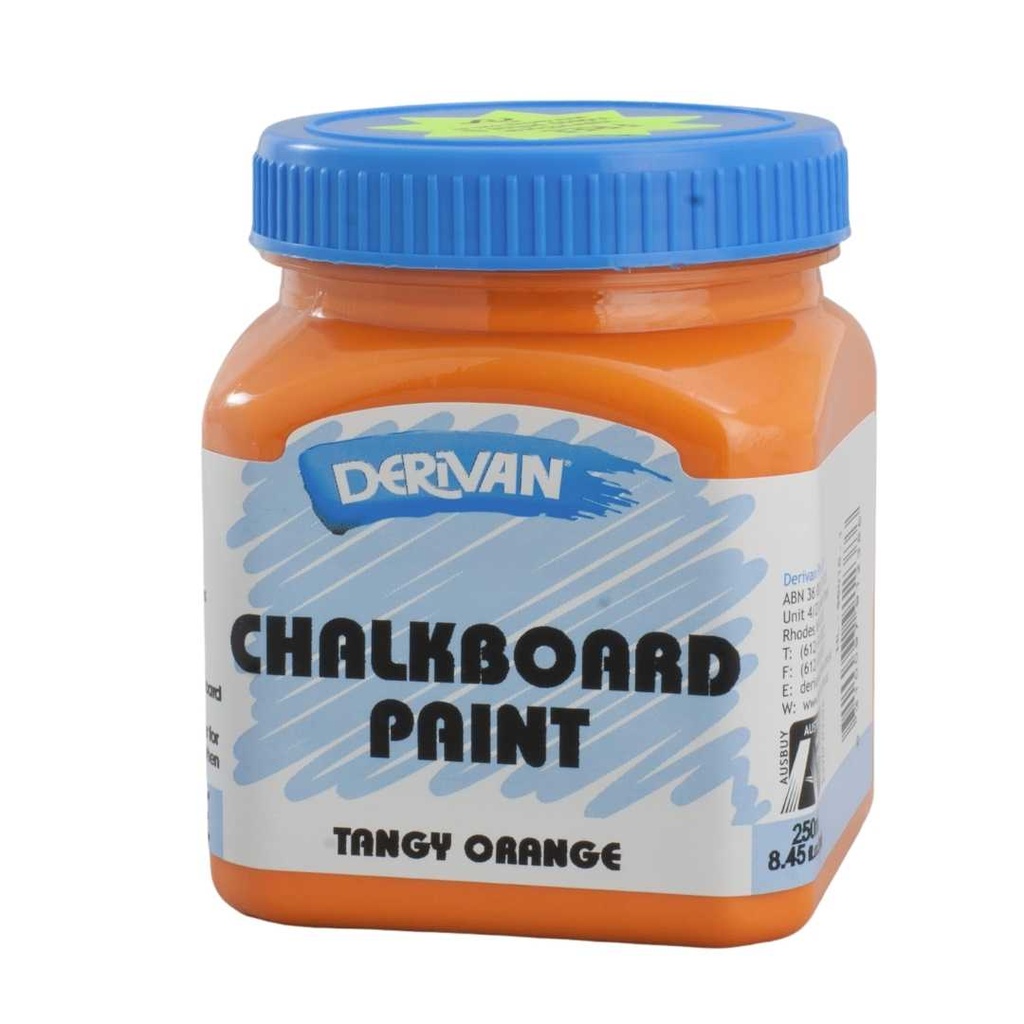  DERIVAN 250ML CHALKBOARD TANGY ORANGE