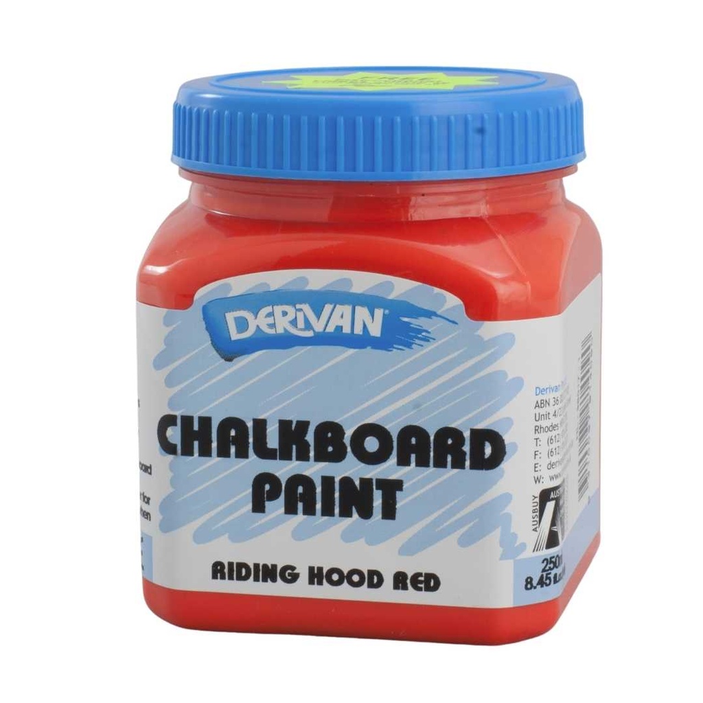  DERIVAN 250ML CHALKBOARD RIDING HOOD RED