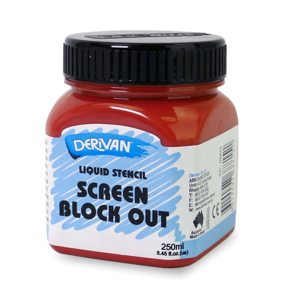  DERIVAN 250ML SILK SCREEN BLOCK OUT