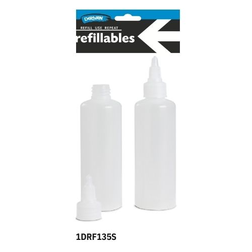  DERIVAN REFILLABLES 2X135ML BOTTLES WITH STUHL CAP