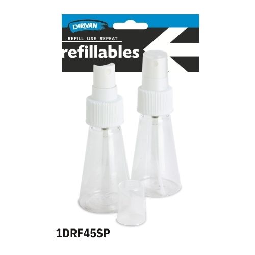  DERIVAN REFILLABLES 2X45ML BOTTLES & SPRAYS