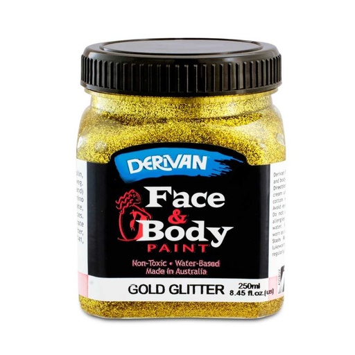 FACE PAINT 250ML GLITTER GOLD