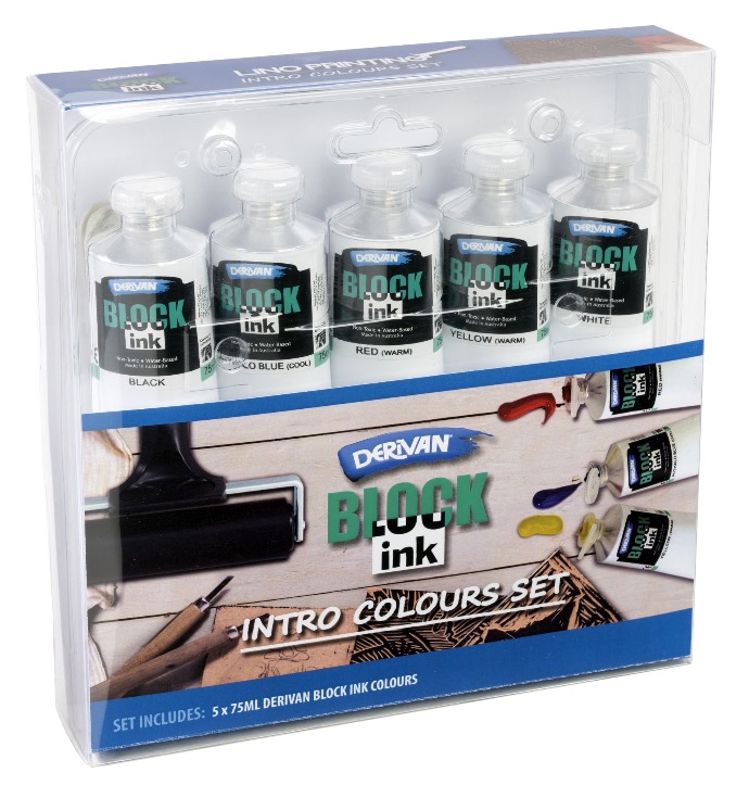  BLOCK INK INTRO COLOURS SET 5X75ML