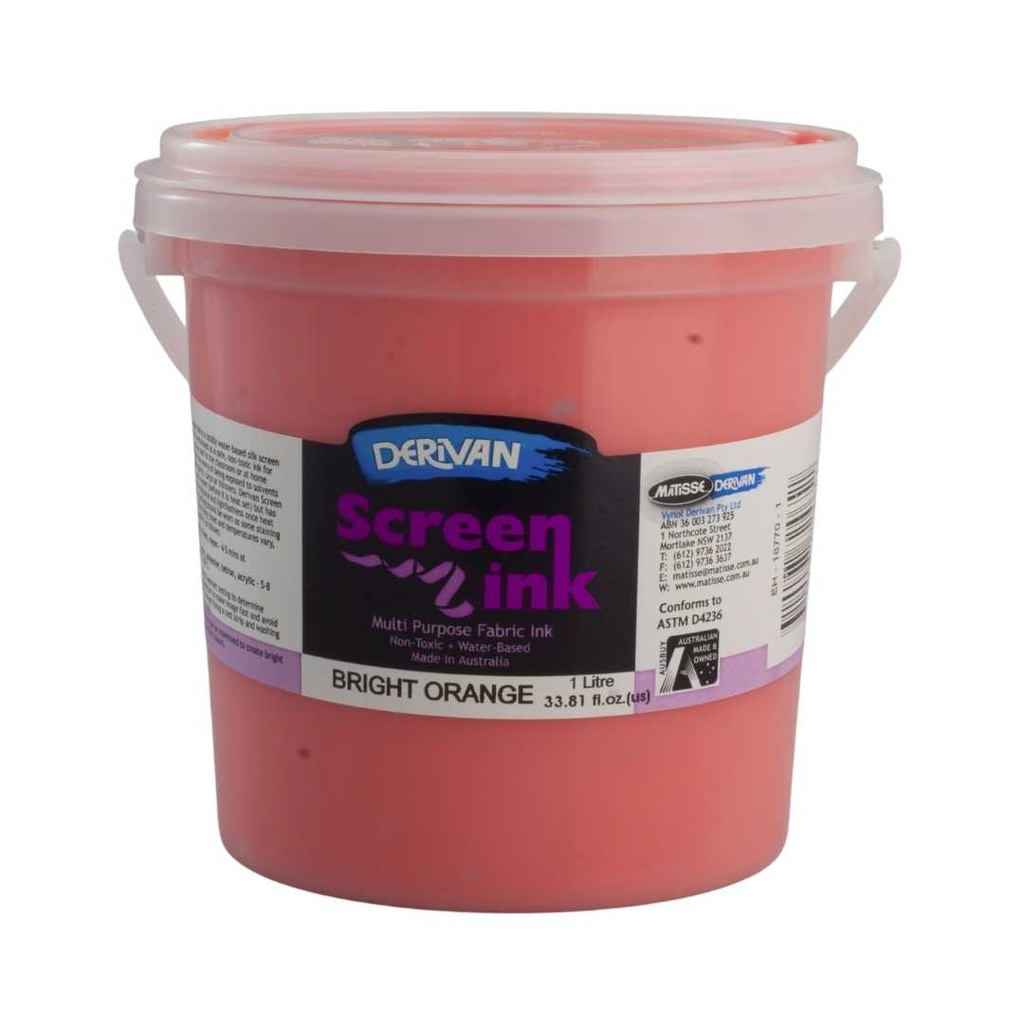  SCREEN INK 1LT BRIGHT ORANGE