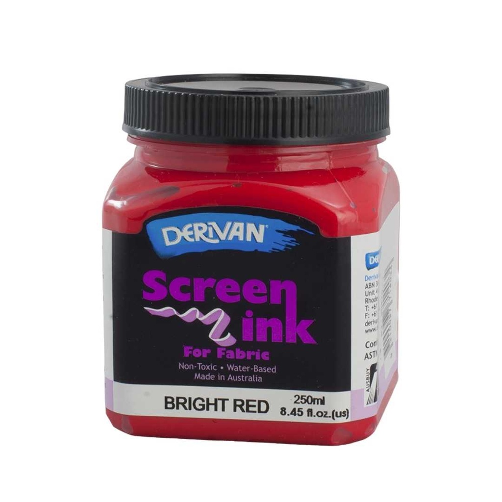  SCREEN INK 250ML BRIGHT RED