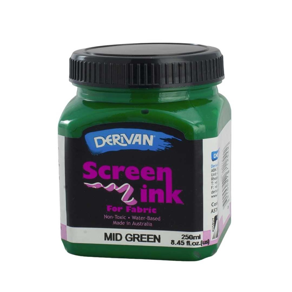  SCREEN INK 250ML MID GREEN