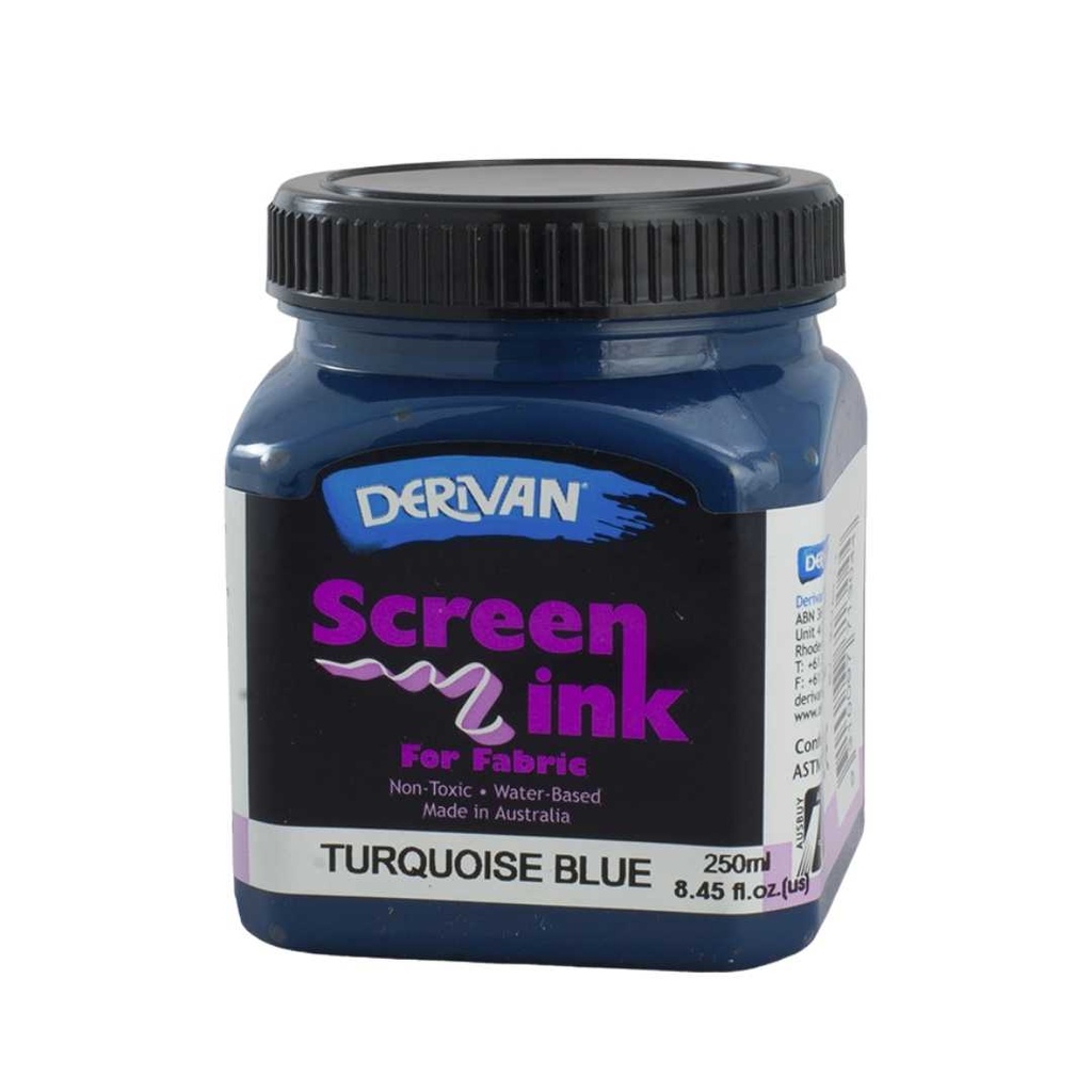  SCREEN INK 250ML TURQUOISE BLUE