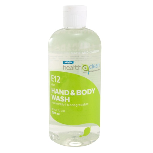 [2HCE12500] E12 ALOE HAND & BODY WASH 500ML