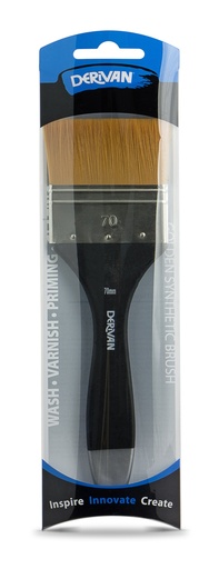 [9BS844F70]  DERIVAN FLAT THIN SYNTHETIC BRUSH 70MM