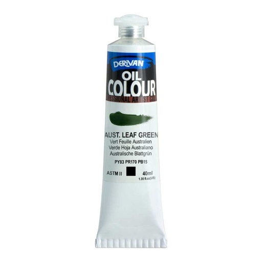 [9OC40ALG]  DERIVAN OIL COLOUR 40ML AUSTRALIAN LEAF GREEN