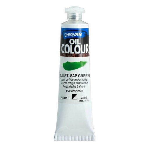 [9OC40ASG]  DERIVAN OIL COLOUR 40ML AUSTRALIAN SAP GREEN