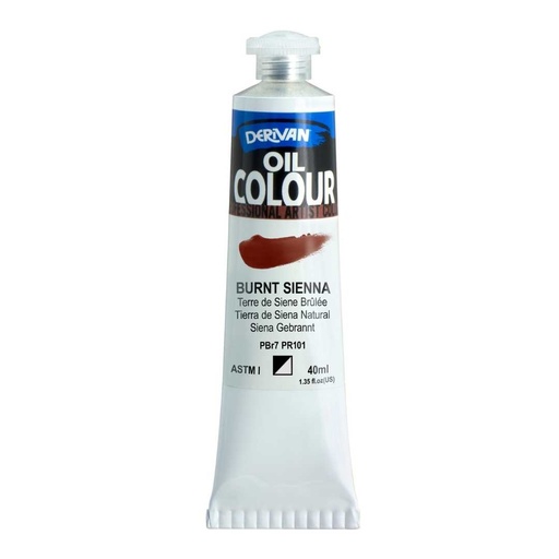[9OC40BS]  DERIVAN OIL COLOUR 40ML BURNT SIENNA