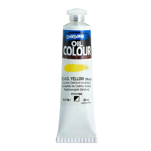 [9OC40CY]  DERIVAN OIL COLOUR 40ML CADMIUM YELLOW (HUE)
