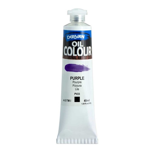 [9OC40P]  DERIVAN OIL COLOUR 40ML PURPLE