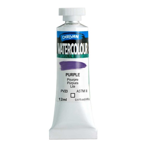 [9WC10P]  DERIVAN WATERCOLOUR 12ML PURPLE