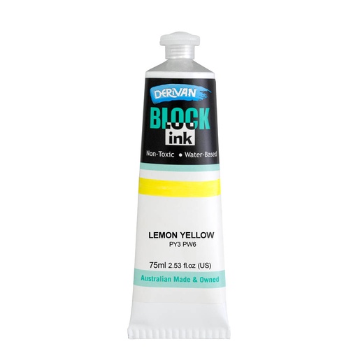 [1B7LY]  BLOCK INK 75ML LEMON YELLOW (COOL)