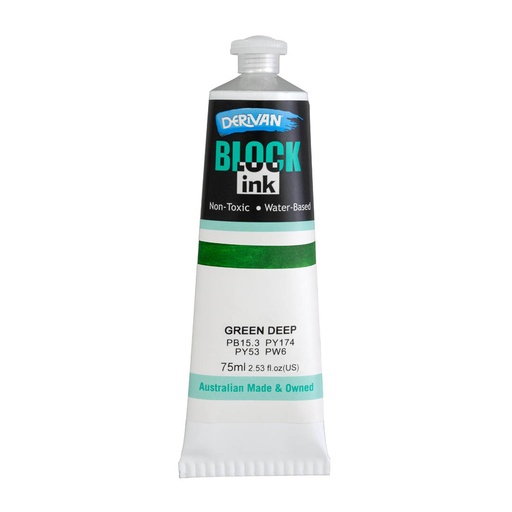 [1B7GD]   BLOCK INK 75ML GREEN DEEP