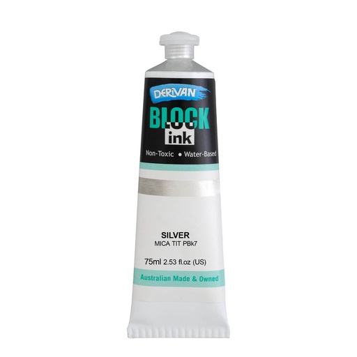 [1B7MS]  BLOCK INK 75ML SILVER
